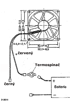 Schéma zapojení ventilátoru